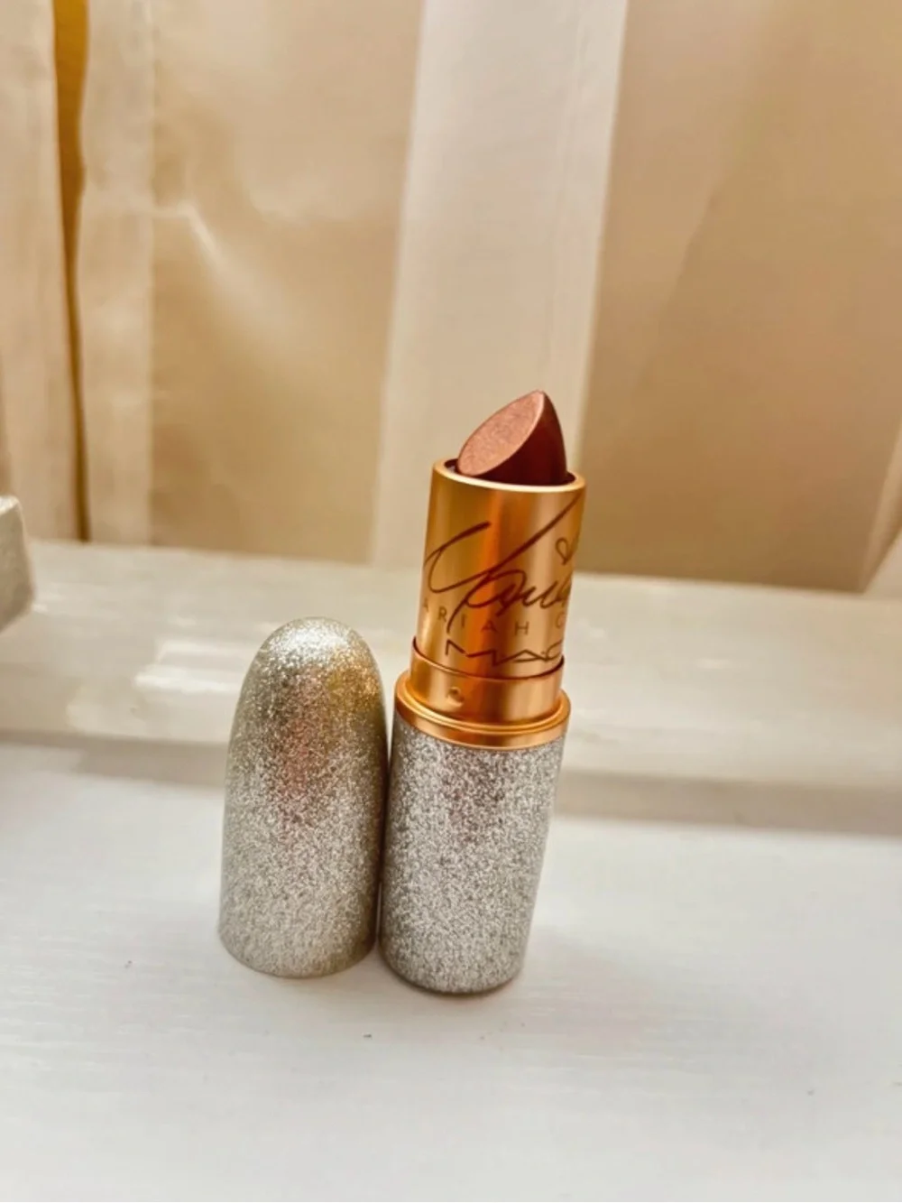 MAC Cosmetics Metallic Rose Bronze Lipstick